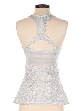lululemon athletica Light Gray Snake-Print Racerback Tank